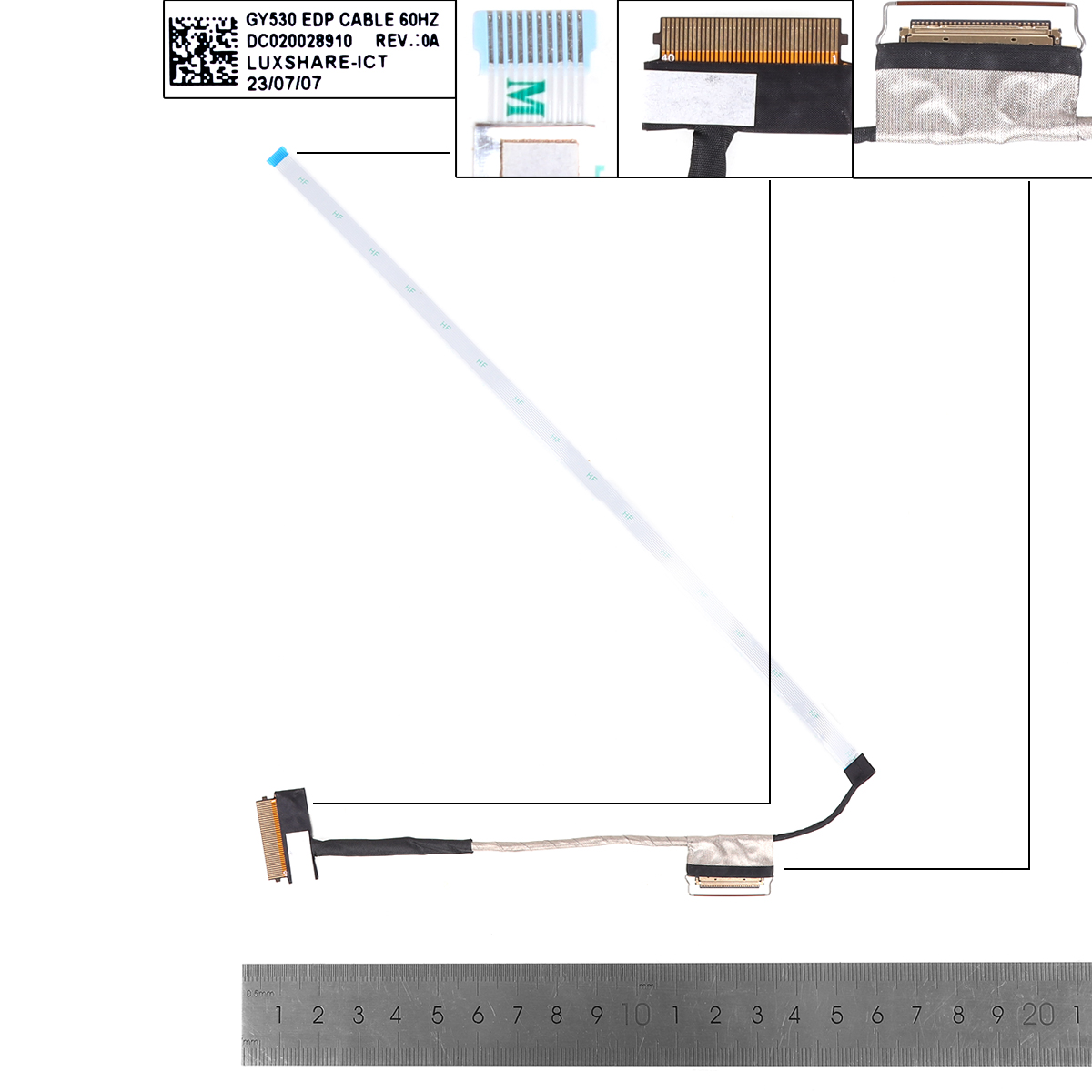 Picture of New LCD Display Screen Cable Replacement  For Lenovo IdeaPad Gaming 3-15ARH05 15IMH05 30pin 60hz